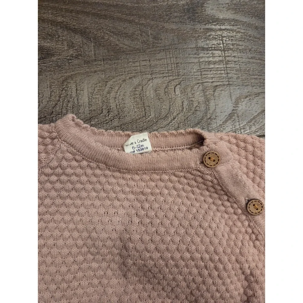 Olive‎ and cradle baby girl sweater 6-12 mos
